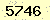 請輸入此驗證碼 : 5746