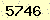 請輸入此驗證碼 : 5746