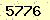 請輸入此驗證碼 : 5776