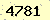 請輸入此驗證碼 : 4781