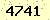請輸入此驗證碼 : 4741