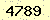請輸入此驗證碼 : 4789