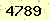 請輸入此驗證碼 : 4789