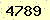 請輸入此驗證碼 : 4789