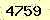 請輸入此驗證碼 : 4759