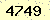 請輸入此驗證碼 : 4749