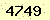 請輸入此驗證碼 : 4749