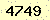 請輸入此驗證碼 : 4749
