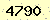 請輸入此驗證碼 : 4790