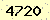 請輸入此驗證碼 : 4720