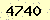 請輸入此驗證碼 : 4740