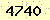 請輸入此驗證碼 : 4740