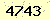 請輸入此驗證碼 : 4743