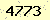 請輸入此驗證碼 : 4773