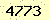 請輸入此驗證碼 : 4773