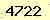請輸入此驗證碼 : 4722