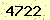 請輸入此驗證碼 : 4722
