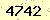 請輸入此驗證碼 : 4742