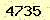 請輸入此驗證碼 : 4735