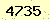 請輸入此驗證碼 : 4735