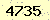 請輸入此驗證碼 : 4735