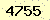 請輸入此驗證碼 : 4755