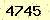 請輸入此驗證碼 : 4745