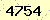 請輸入此驗證碼 : 4754