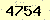 請輸入此驗證碼 : 4754