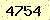 請輸入此驗證碼 : 4754