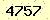 請輸入此驗證碼 : 4757