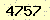 請輸入此驗證碼 : 4757