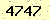 請輸入此驗證碼 : 4747