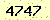 請輸入此驗證碼 : 4747