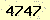 請輸入此驗證碼 : 4747
