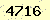 請輸入此驗證碼 : 4716