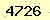 請輸入此驗證碼 : 4726