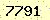 請輸入此驗證碼 : 7791