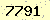 請輸入此驗證碼 : 7791
