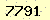 請輸入此驗證碼 : 7791