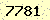 請輸入此驗證碼 : 7781