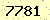 請輸入此驗證碼 : 7781