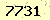請輸入此驗證碼 : 7731