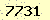 請輸入此驗證碼 : 7731