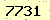 請輸入此驗證碼 : 7731