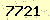 請輸入此驗證碼 : 7721