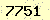請輸入此驗證碼 : 7751