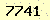 請輸入此驗證碼 : 7741