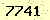 請輸入此驗證碼 : 7741
