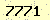 請輸入此驗證碼 : 7771